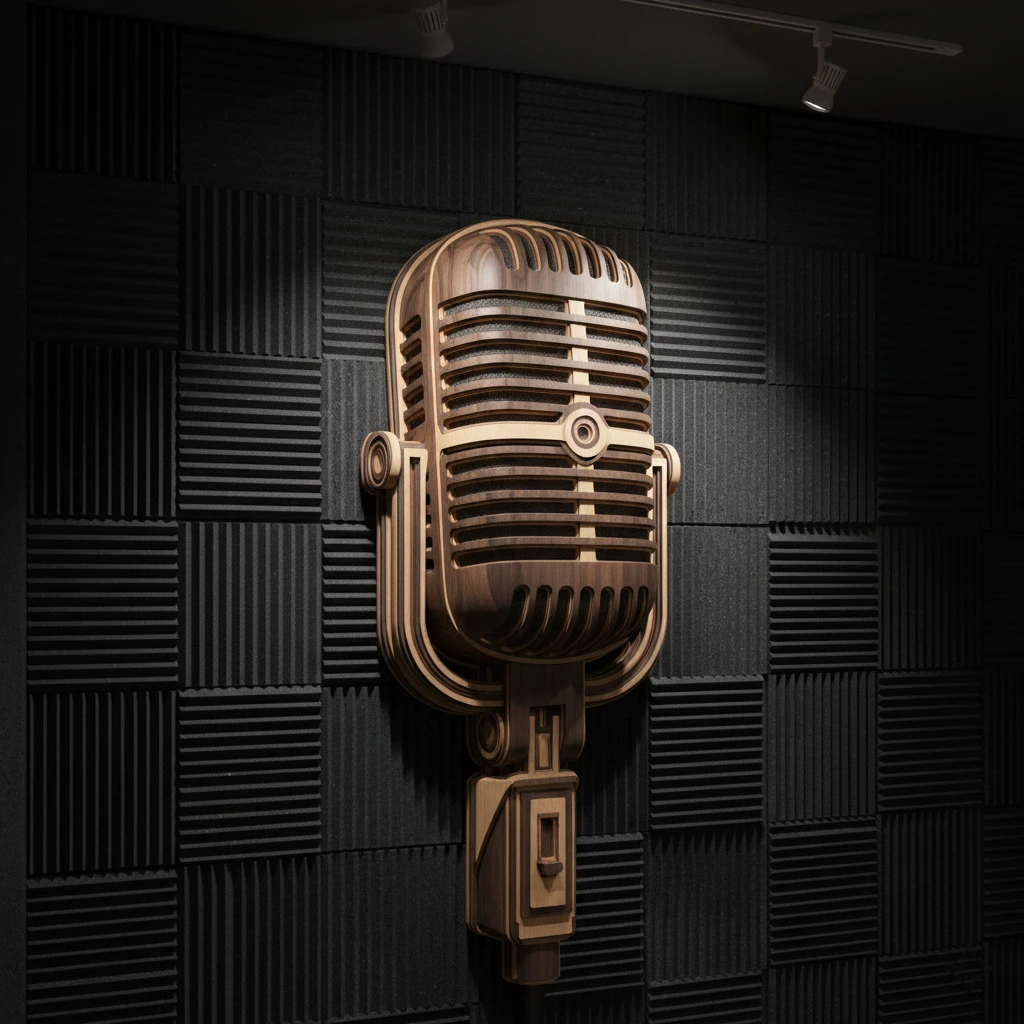 The Microphone wall art