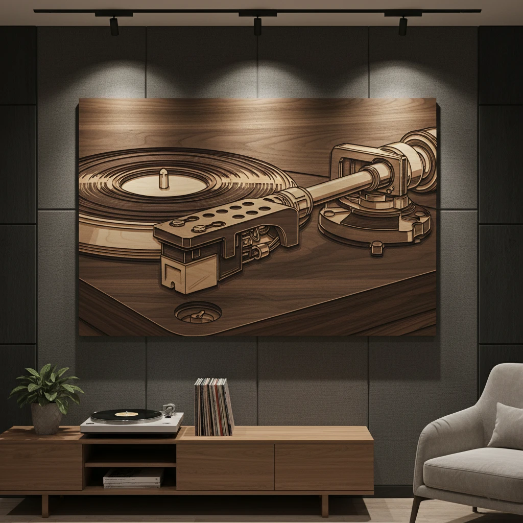 The Record Player wall art