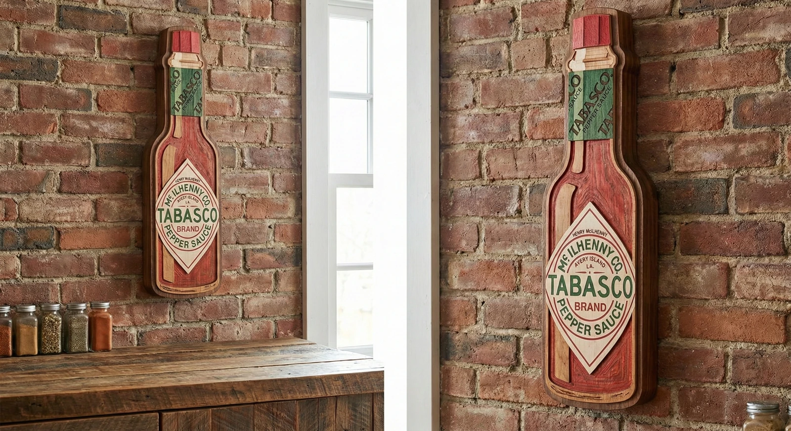The Hot Sauce Bottle wall art