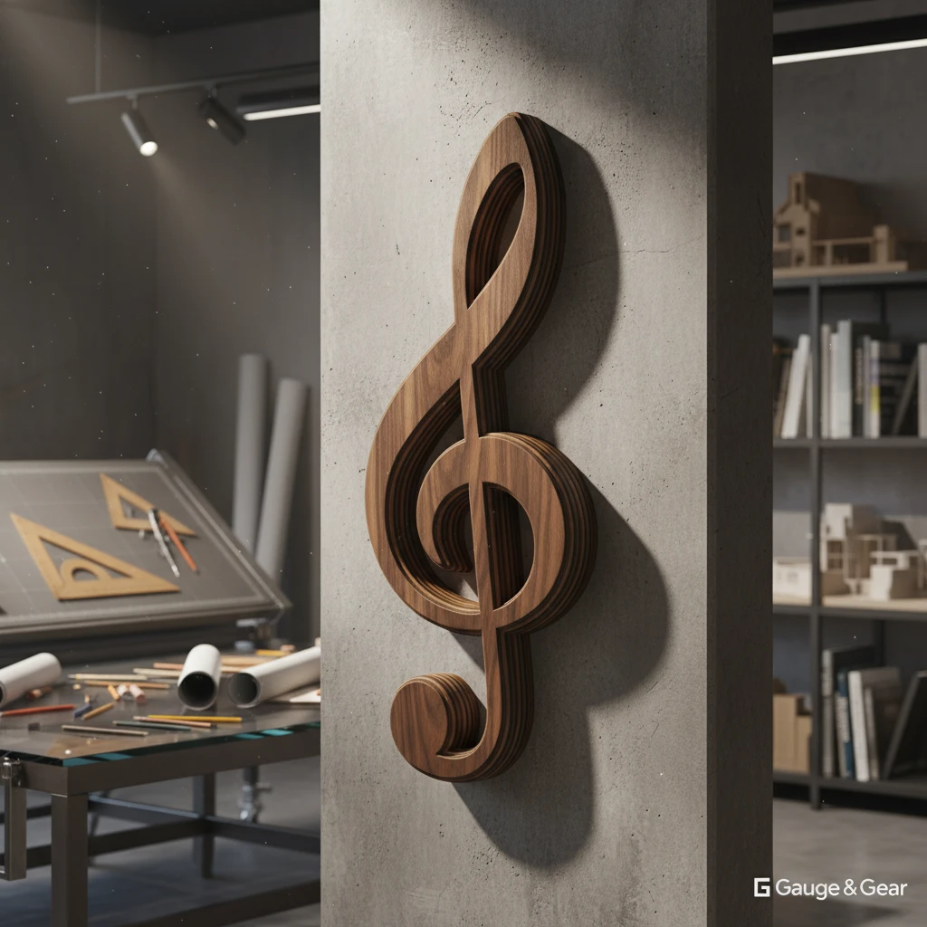 The Treble Clef wall art